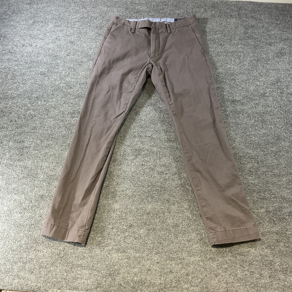 Polo Ralph Lauren Mens Brown Stretch Slim Fit Chino Pants 29/30